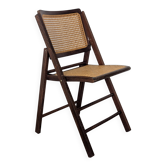 Chaise pliante vintage cannée