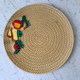 60s wicker style slurry cheese platter