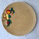 60s wicker style slurry cheese platter