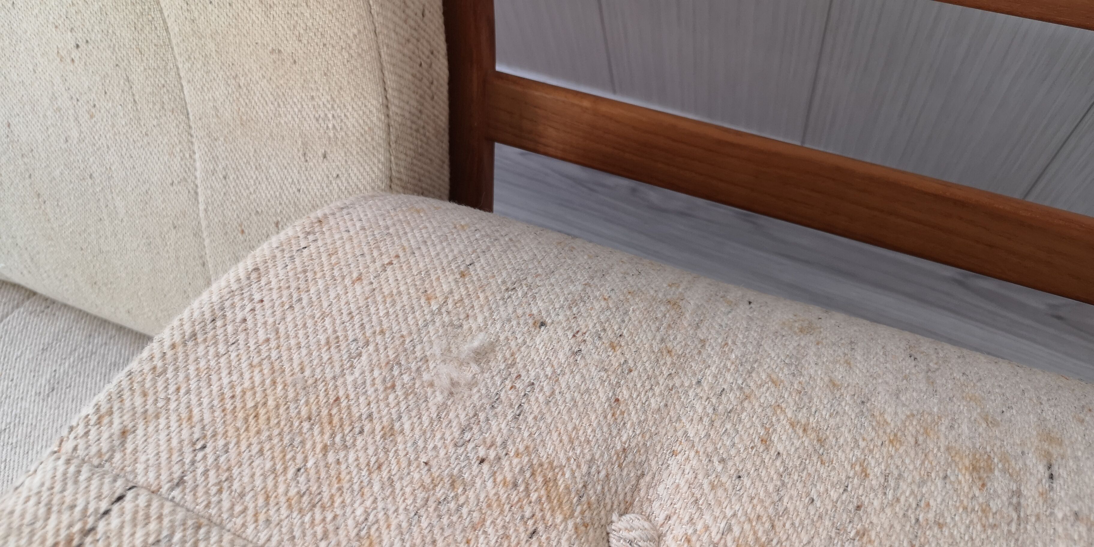 Mid- century three-seater danish teak sofa