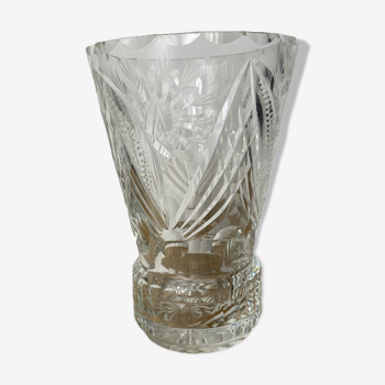 Nineteenth century crystal vase