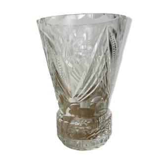Nineteenth century crystal vase