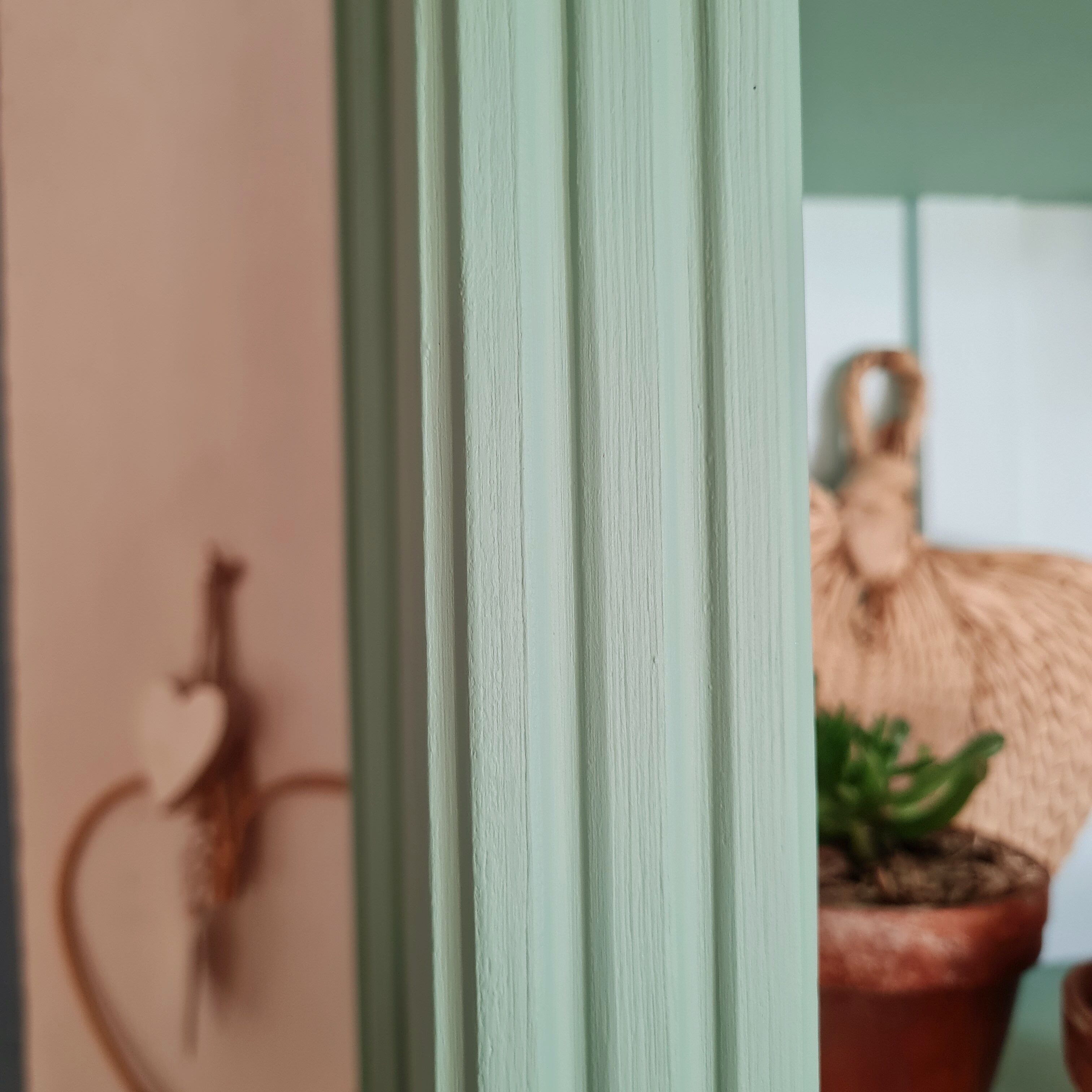 Green bookcase cabinet