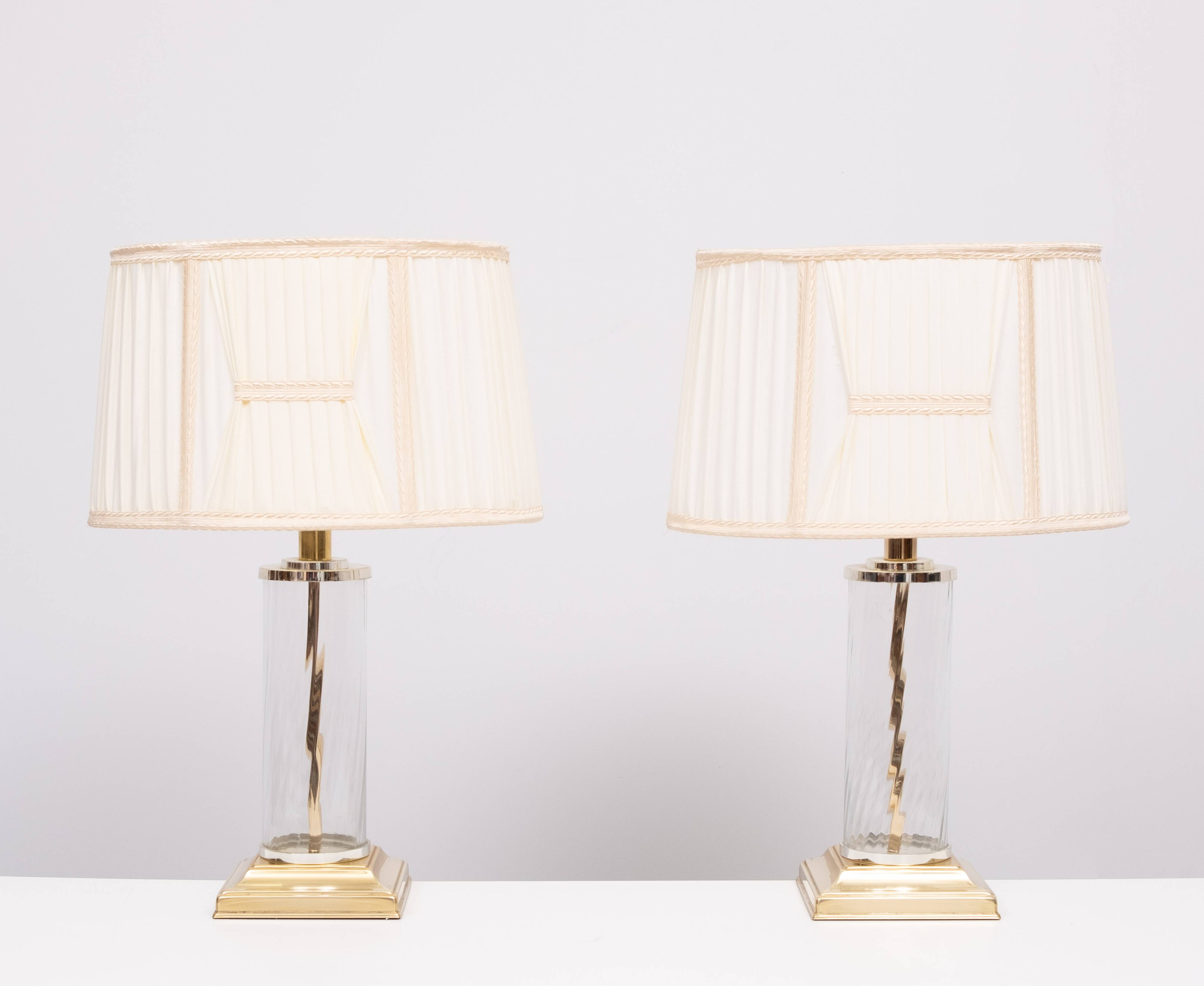 set Hollywood Regency Table Lamps 1970s