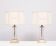 ensemble de lampes de table Hollywood Regency des années 1970