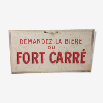 ANTIQUE BISTRO ADVERTISING - ADVERTISING POSTER Bière du Fort Carré