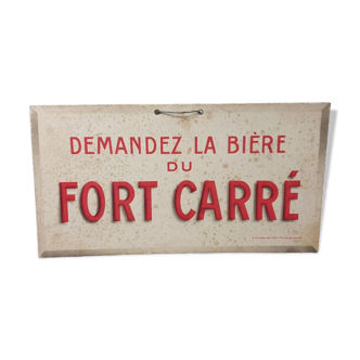 ANTIQUE BISTRO ADVERTISING - ADVERTISING POSTER Bière du Fort Carré