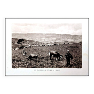 Col de la Perche, Pyrénées-Orientales, photo print from 1937.