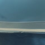 Cendrier ou vide-poche en verre d’art signé – bleu vintage design