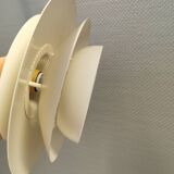 Jeka hanging lamp model 8031-P, in original white lacquer.