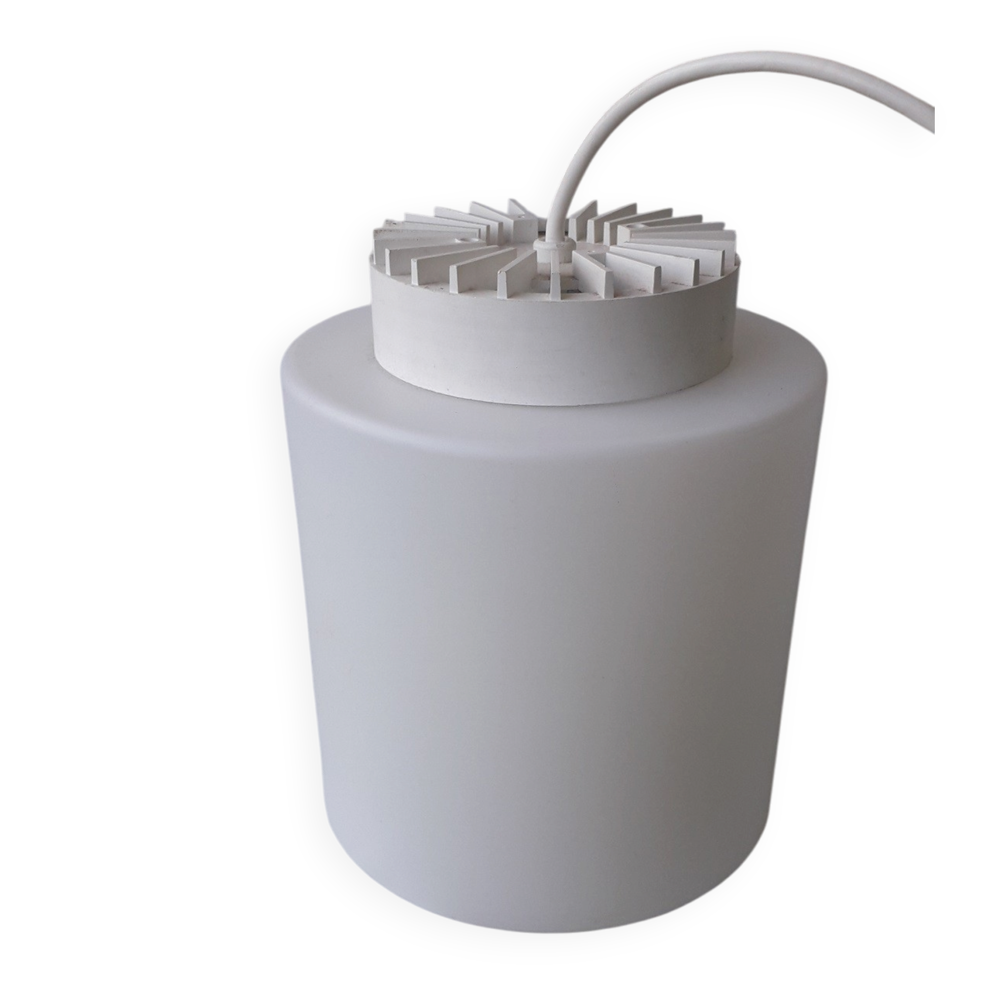 Suspension en opaline blanche Lita
