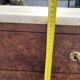 Louis-Philippe 19th century chest of drawers, white marble top