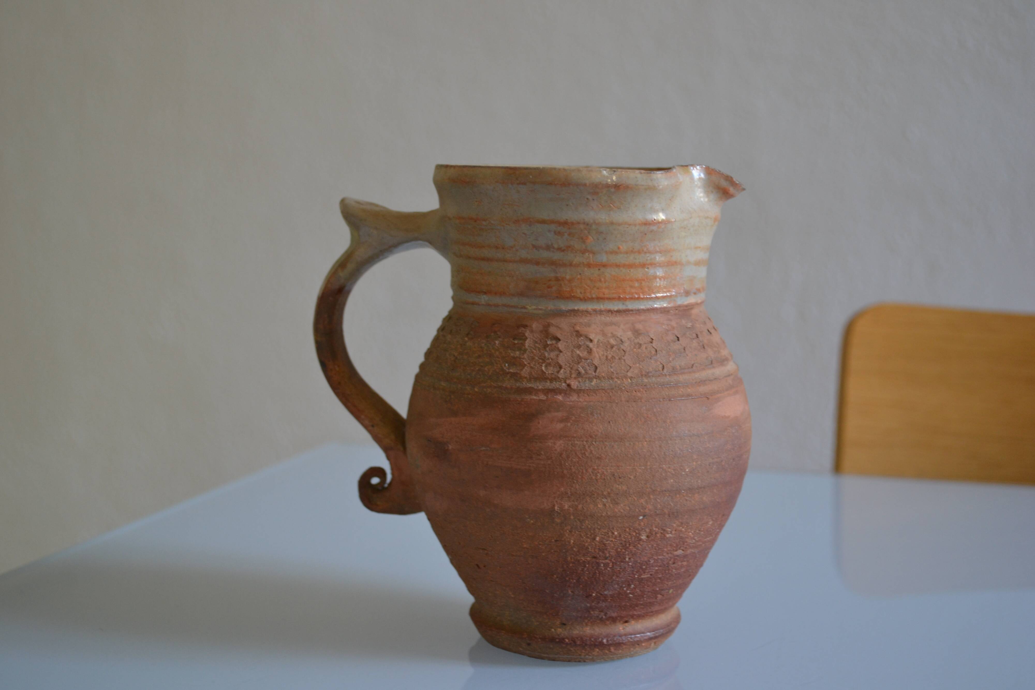Old terracotta pitcher France