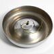 Round metal chrome ceiling or wall lamp from Italy | Space Age Design