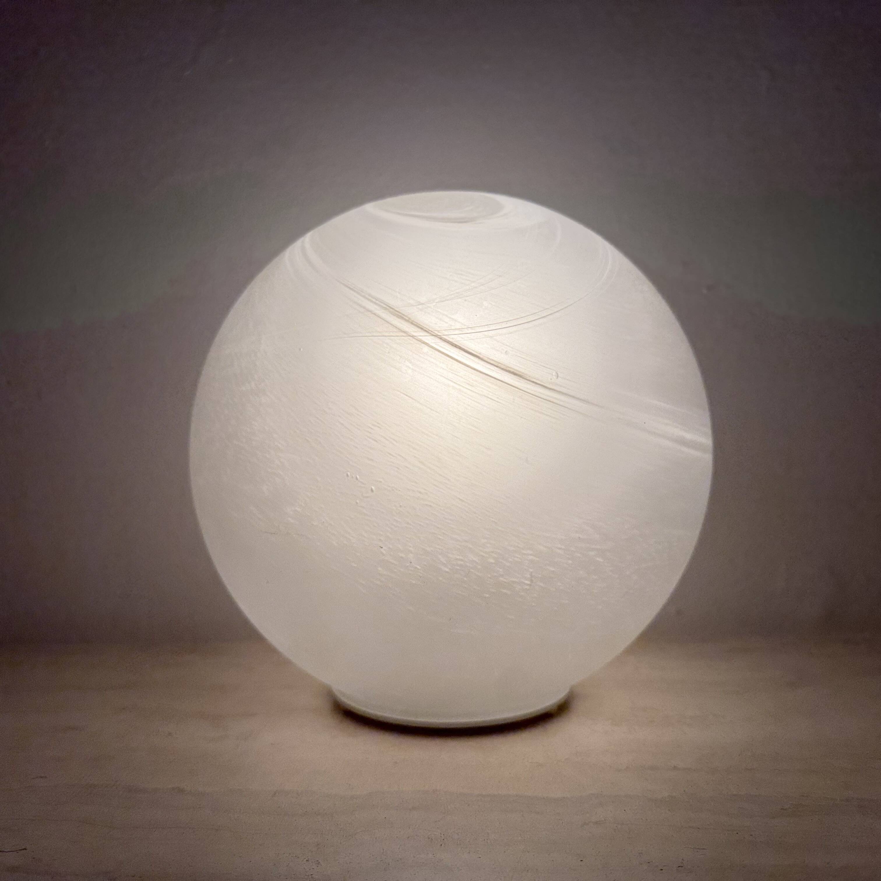 Vintage Wofi leuchten glass table lamp Mars