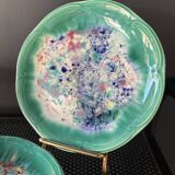 Flamed ceramic plates