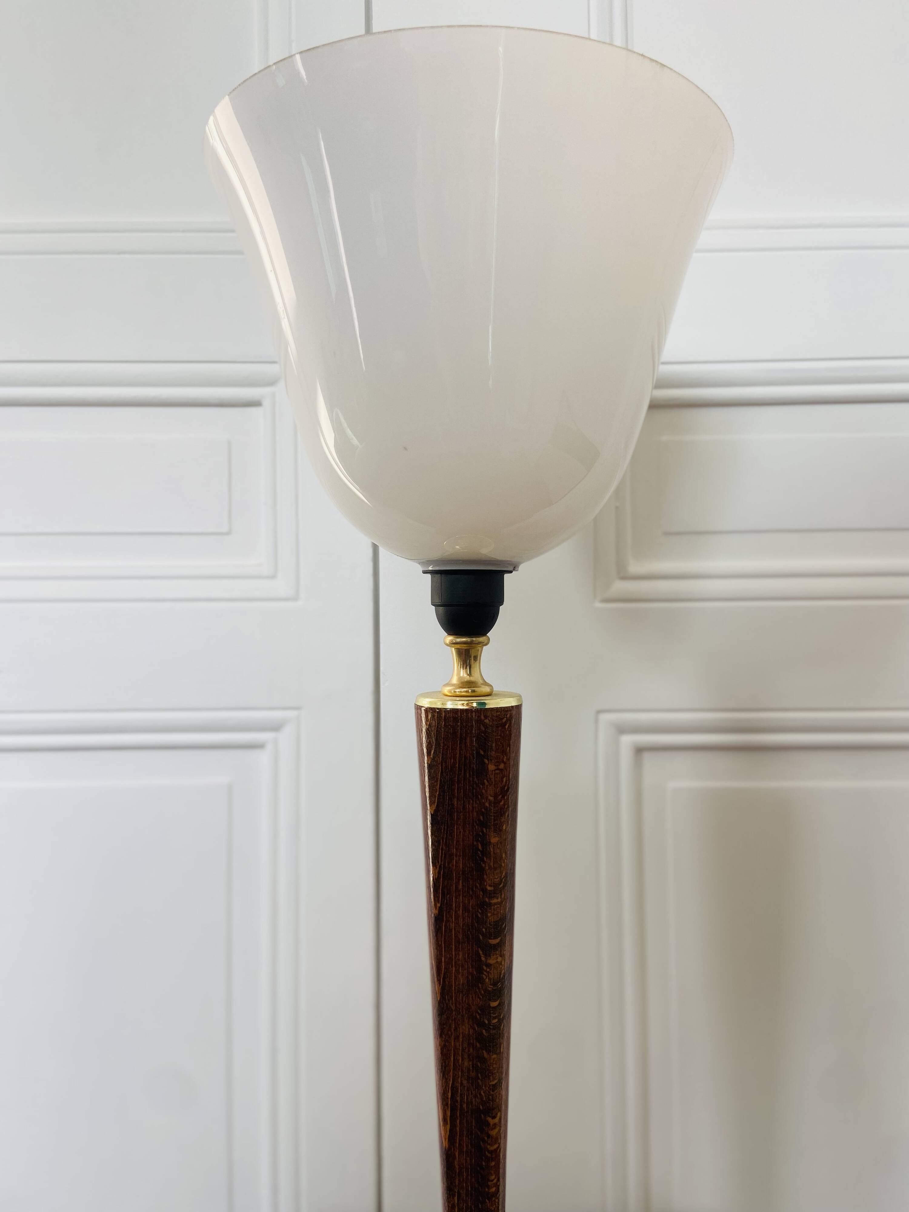 Large Mazda style art deco lamp, 1970