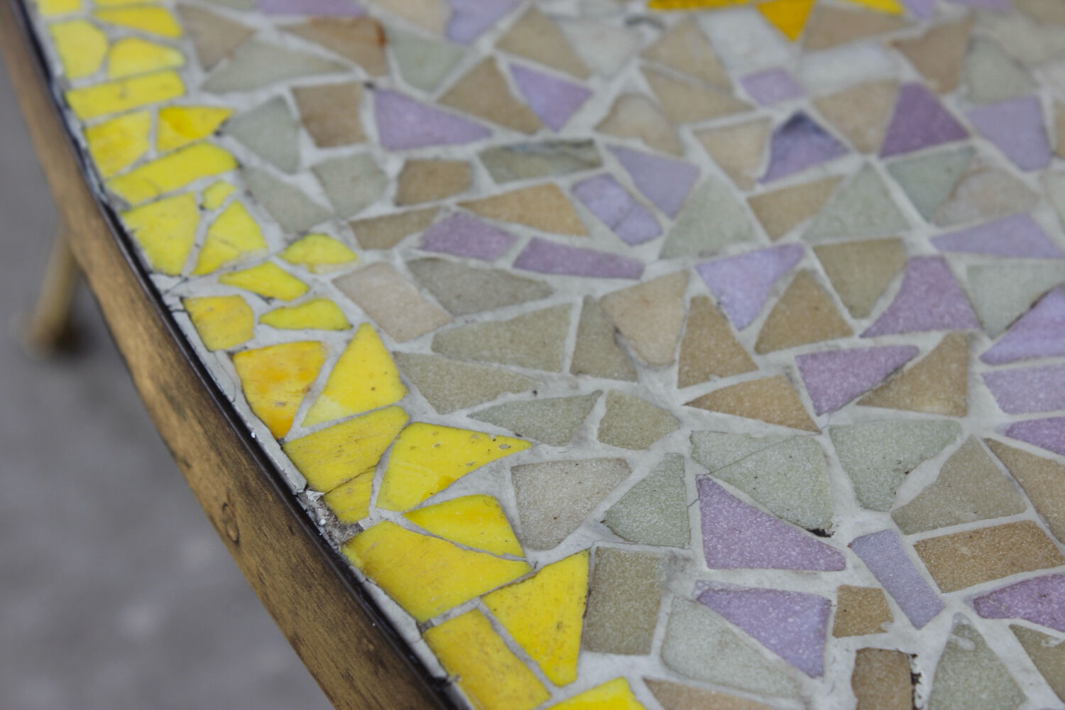 Deutscher 1950er Mosaiktisch Coffee table Vintage design MCM