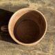 Tasse en grès émaillé brun H6,5 D10,5