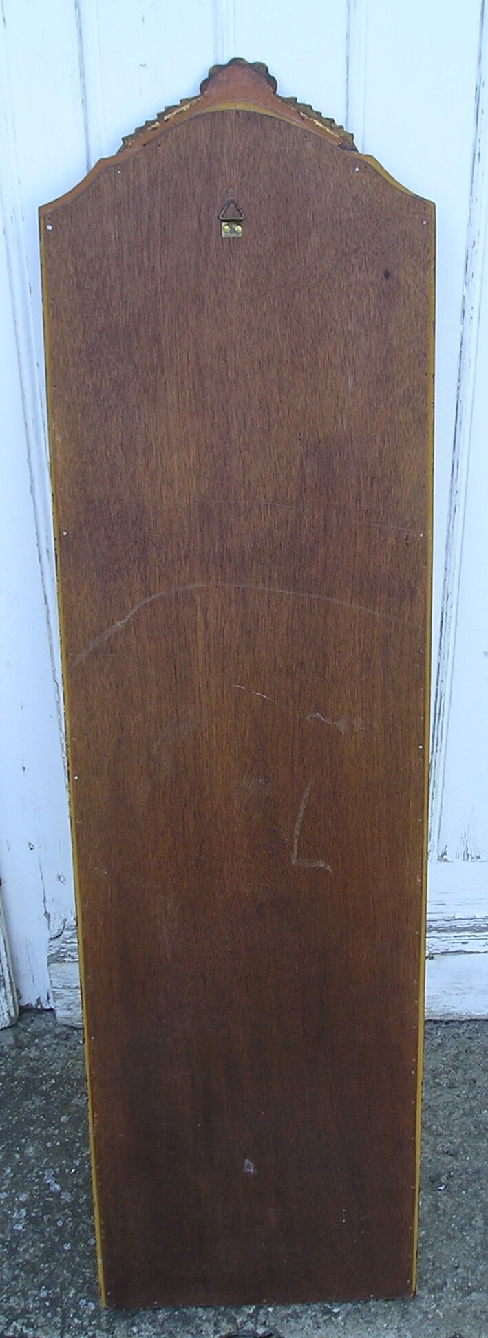 70s foot mirror in gilded wood 110 x 27 cms