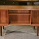 Scandinavian teak desk produced by Samcom Denmark, 1960s