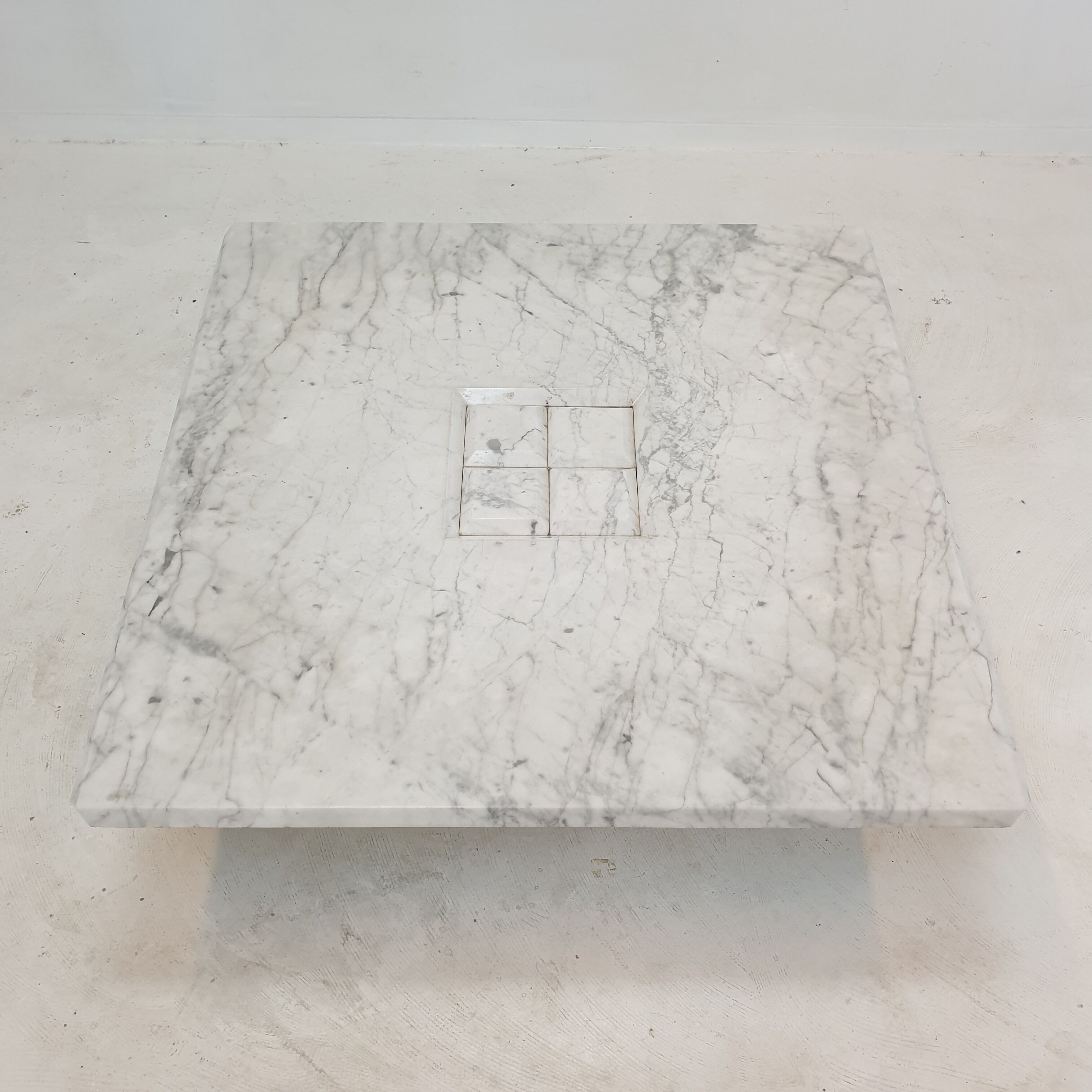 Italian Carrara Marble Coffee Table, 1990's