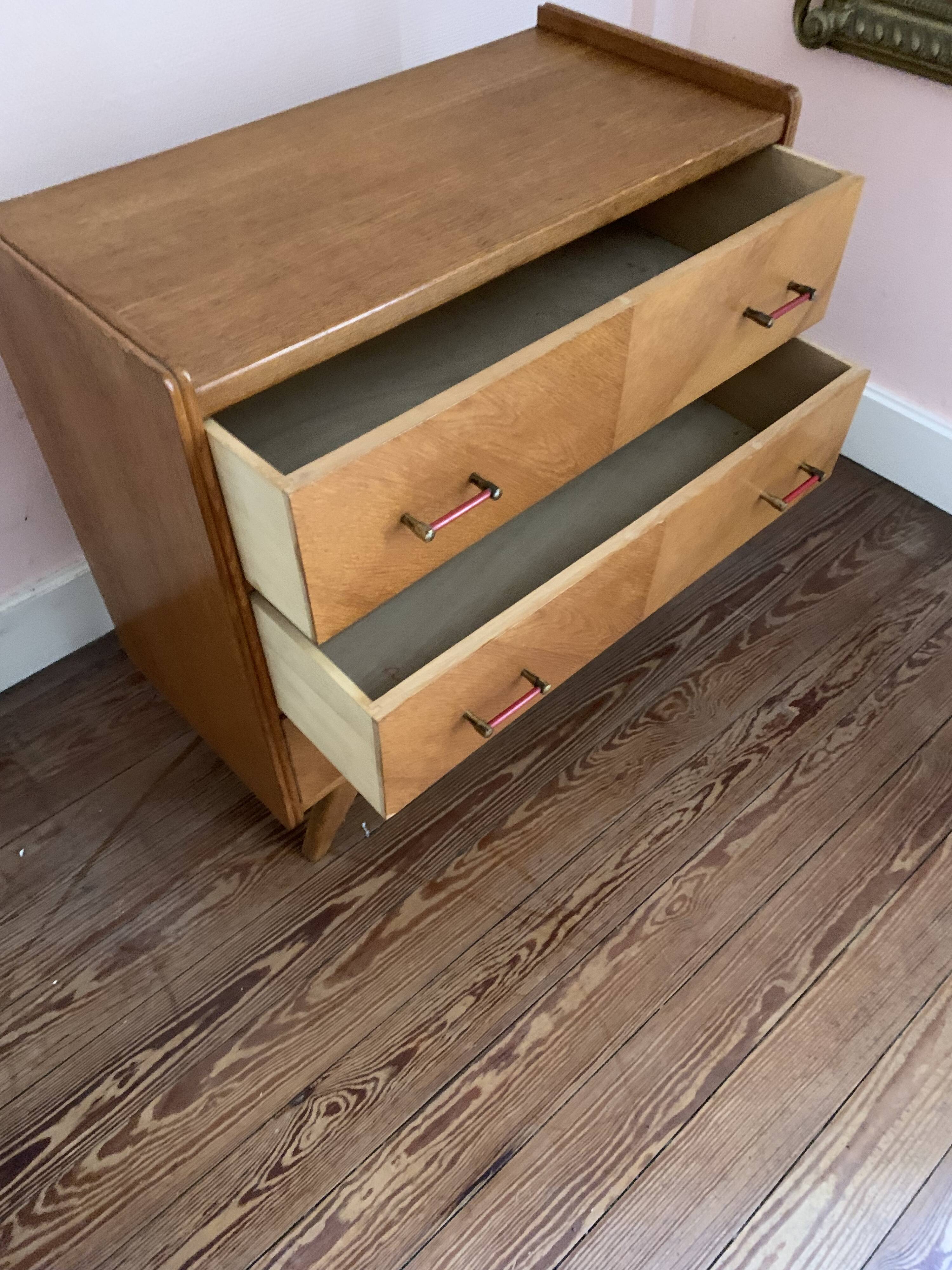 Commode pieds compas année 50