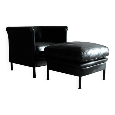 fauteuil + pouf vintage   A. Citterio   Moroso