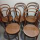 Set of 5 bentwood bistro chairs in THONET style no. 14