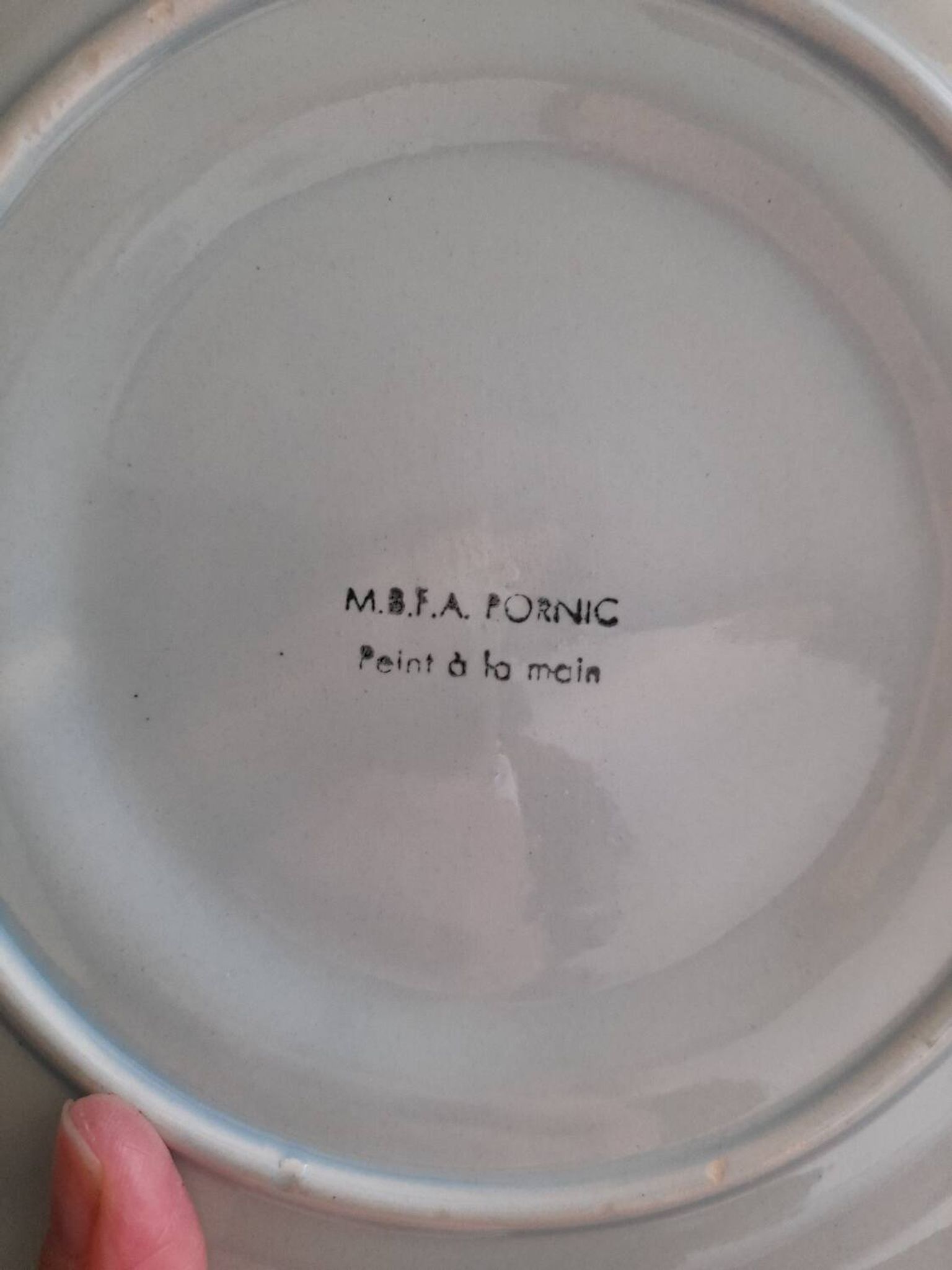 6 belles assiettes à huîtres MBFA Pornic