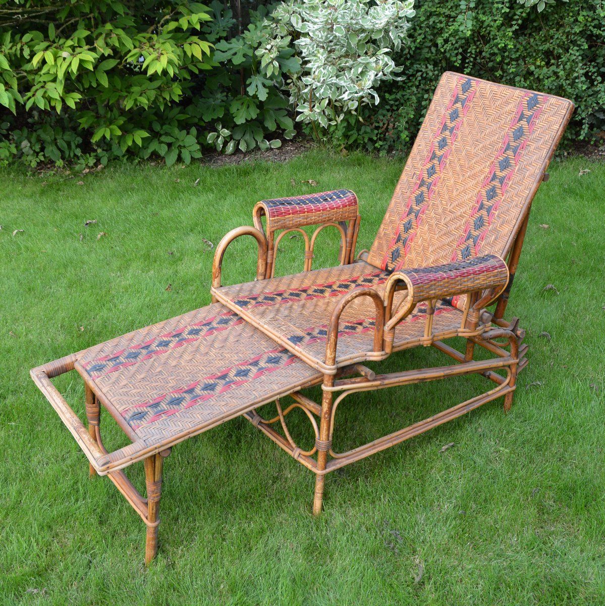 Transat Ancien Art Déco in vintage rattan 1920