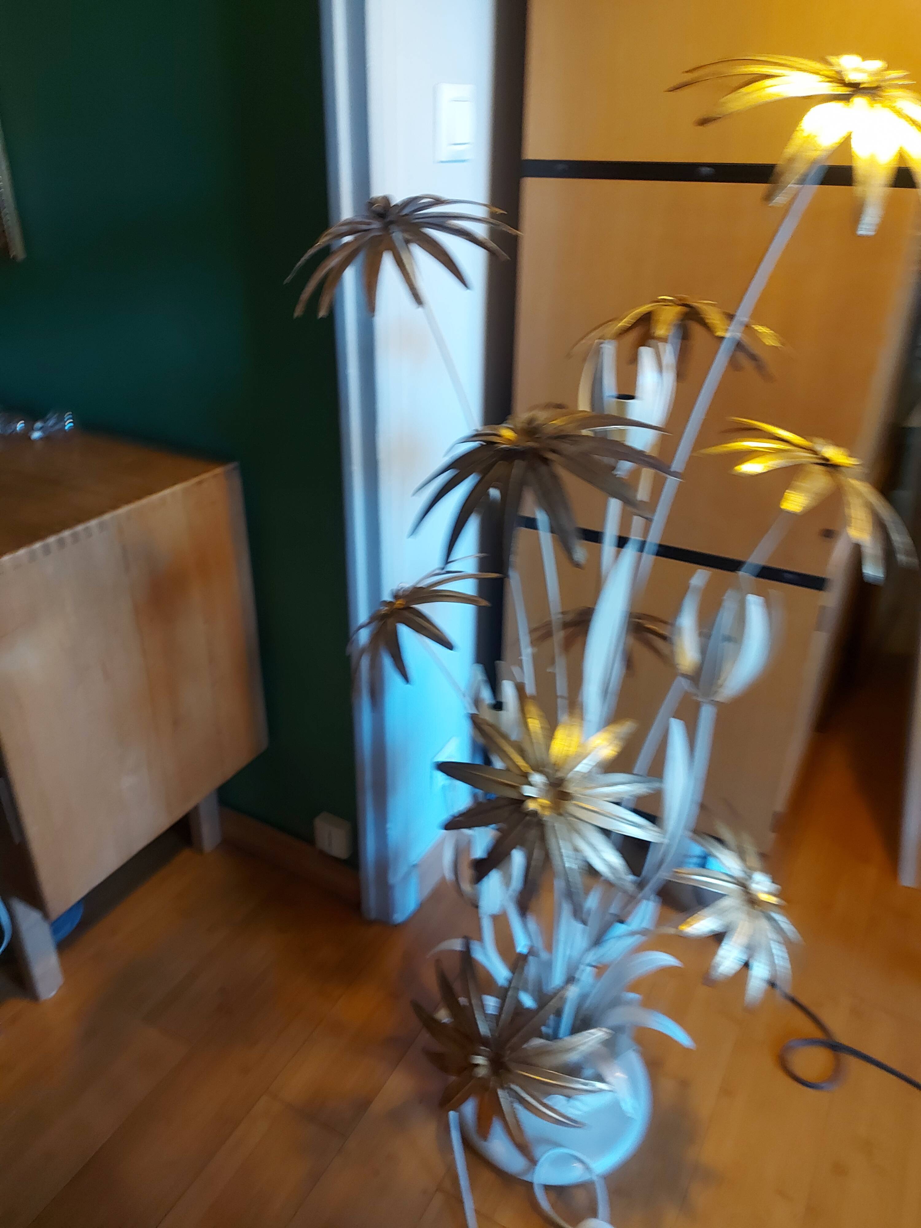 Flower floor lamp design 70'S , Hans Kögl