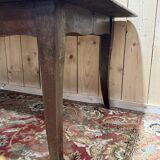 Table de ferme de style Louis XV en chêne massif 228 cm