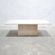 Vintage travertine coffee table