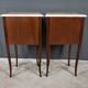 Pair of bedside tables in rosewood marquetry, Louis XV style – 2nd half of the 20th century