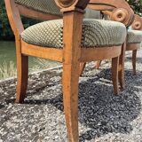 Pair of armchairs with Empire Restoration handles 1900s
