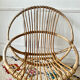 Pair of vintage rattan armchairs