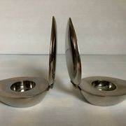 Pair of candlesticks in the Scandinavian style of Magnus Löfgren.