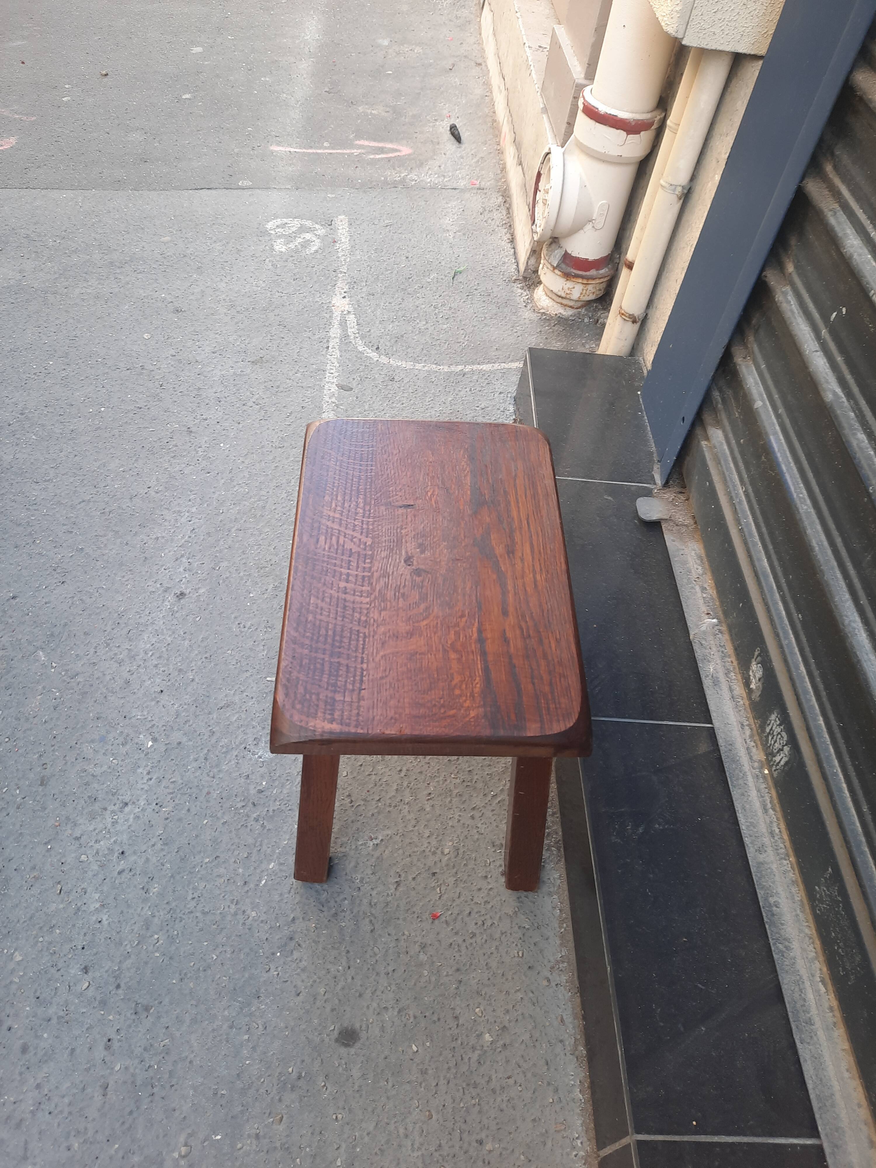Solid wood stool