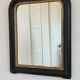 Miroir antique français Louis Philippe – noir et or, fin du 19e siècle