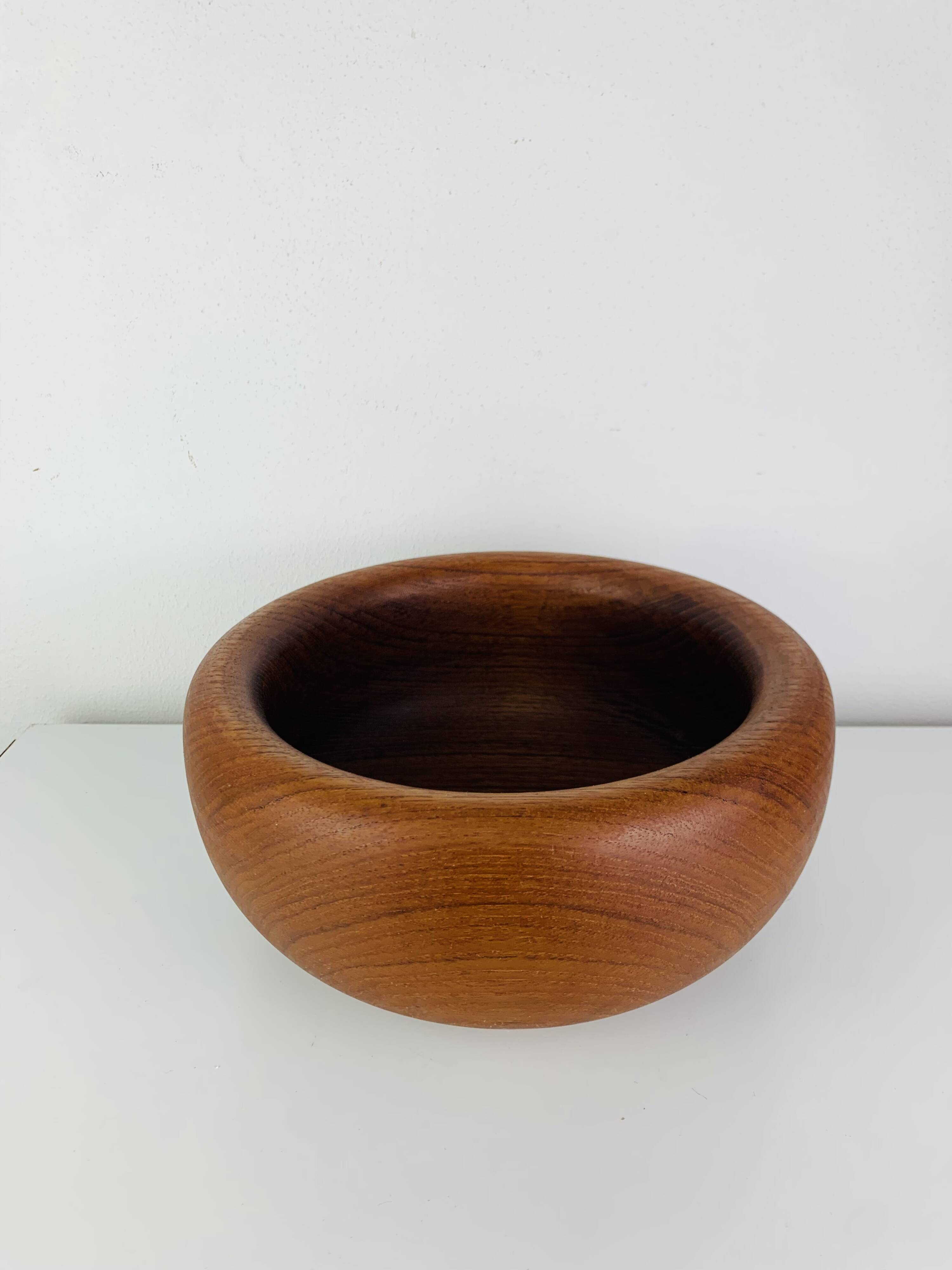 Danish teak fruit bowl, 1960s, Scandinavian.