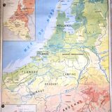 Old Benelux school map