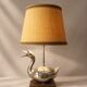 Lampe mid-century canard métal argenté