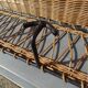 Ferotin coat rack in wicker and metal from the 60s vintage