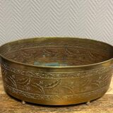 Art Nouveau period planter in embossed copper circa 1900