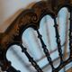 Chaise Napoleon III authentique assise cannage