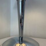 Design lamp in chromed metal and glass paste