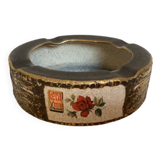 Vide poche cendrier keramik höhr roses rouges