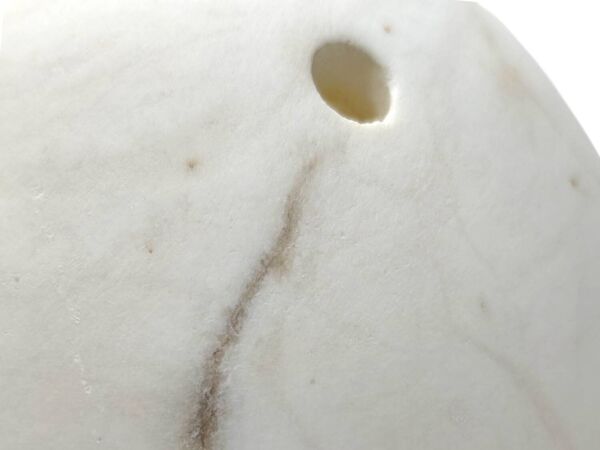 Lampe ovoïde en albâtre vintage des années 1990 - Lumière douce et ambiante