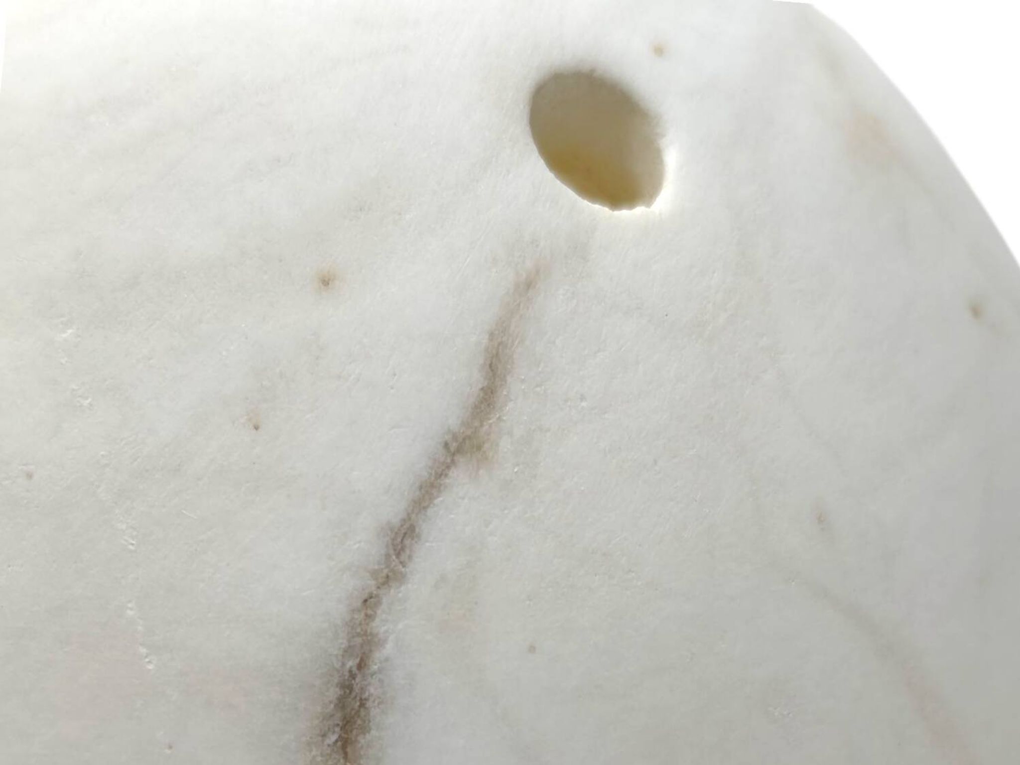 Vintage 1990 Alabaster Egg-Shaped Lamp - Soft Ambient Glow
